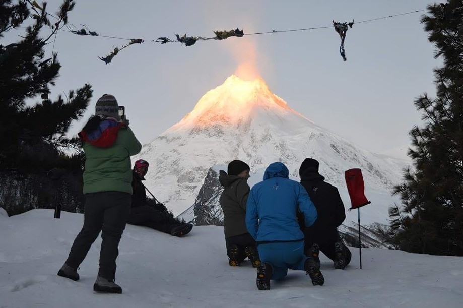Manaslu Sunrise View